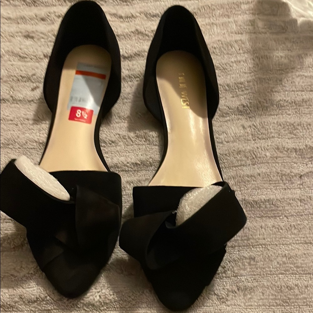 Nine West Black Bow Flats